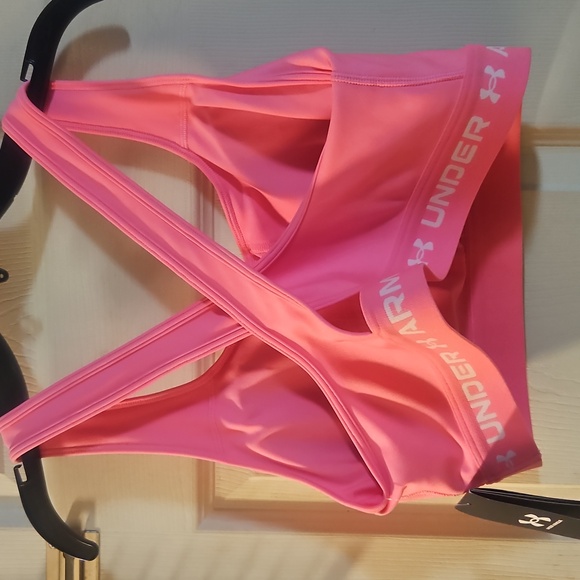 Under Armour Women’s Mid Crossback Sports Bra: PINK: NEW WITH TAGS: SIZE XL - Picture 4 of 5